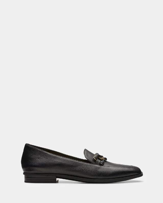 Elegant and sophisticated women's shoes for elegant eveningsSarafyna Rae Black Leather