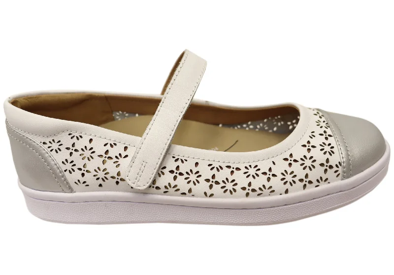 Practical and functional women's footwear solutionsScholl Orthaheel Womens Rhonda Punch Mary Jane Supportive Leather Shoes