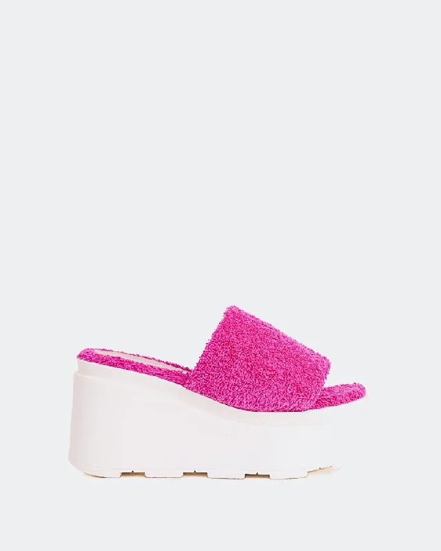 Classic and timeless women's footwear choicesSkittles Fuchsia Faux Fur