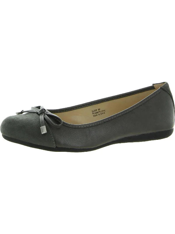 Chic and sophisticated women's footwear for workSloop Womens Faux Leather Dressy Ballet Flats
