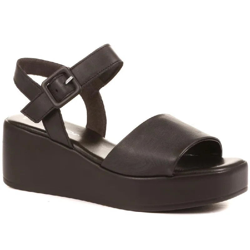 Comfortable yet fashionable women's shoesSquare Toe Wedge Sandals - GAB35538 / 322 393 Comfortable yet fashionable women's shoesSquare Toe Wedge Sandals - GAB35538 / 322 393