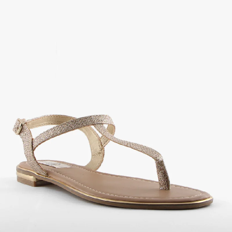 Versatile and stylish women's shoes for city walksSTARA GOLD GLITTER