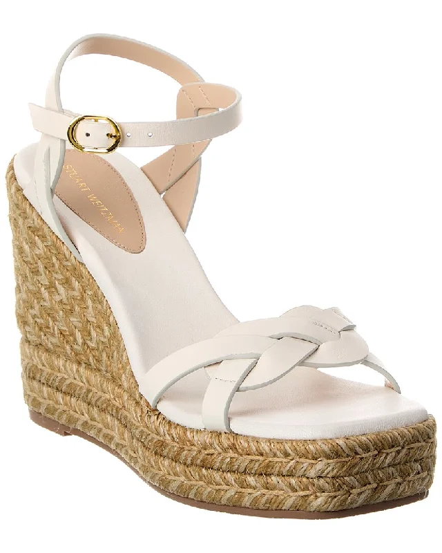 Feminine and dainty women's shoe designsStuart Weitzman Braida Max Leather Wedge Espadrille Feminine and dainty women's shoe designsStuart Weitzman Braida Max Leather Wedge Espadrille
