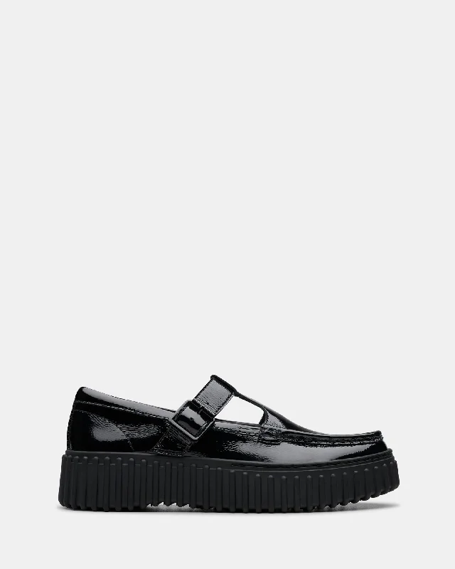 Warm and cozy women's shoes for winterTorhill Bar Black Patent