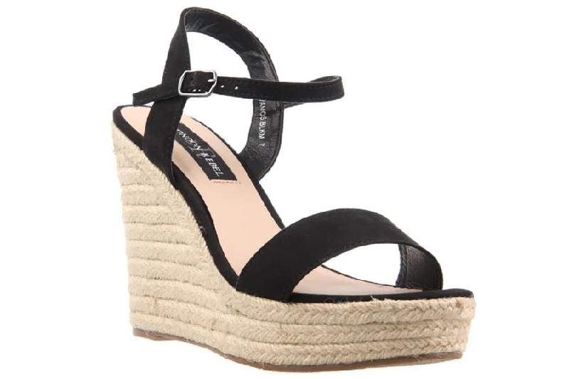 Chic and stylish women's shoes for garden partiesVAMOS BLACK SUEDE