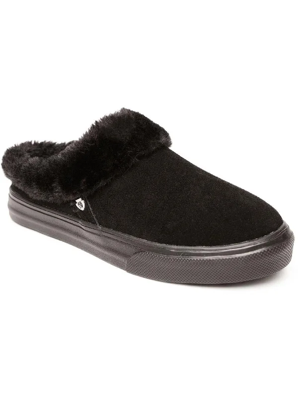 Classy and elegant women's shoes for formal eventsWindy Womens Suede Faux Fur Lined Slip-On Sneakers