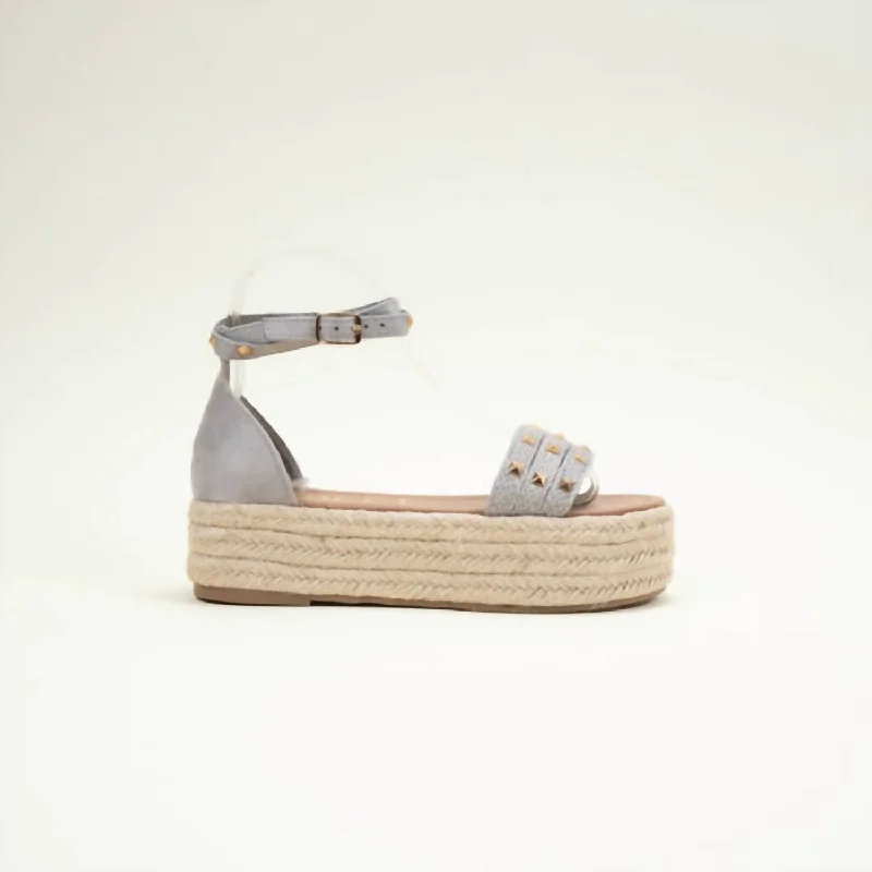 Comfy and stylish women's shoes for lounging around the houseWomen's Beloved Jute Espadrille Sandals In Grey