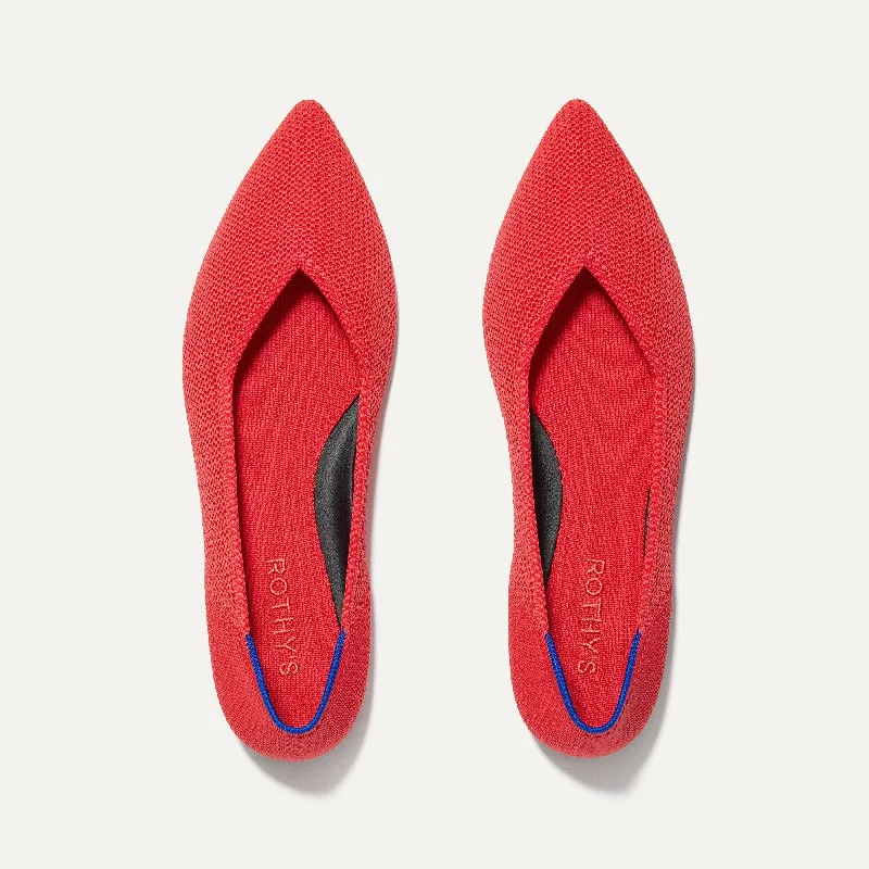 Comfy and stylish women's shoes for flat feetThe Point II - Glamour Red