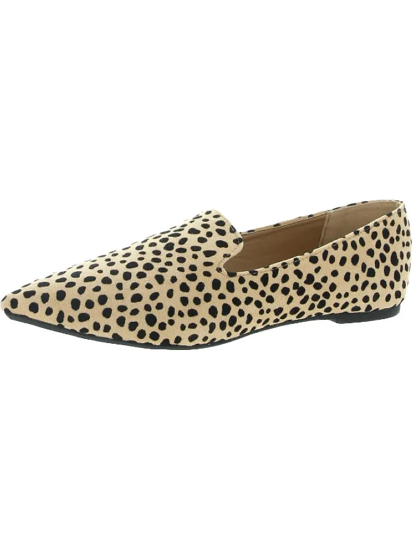 Elegant and sophisticated women's shoes for elegant eveningsWomens Suede Pointed Toe Loafers
