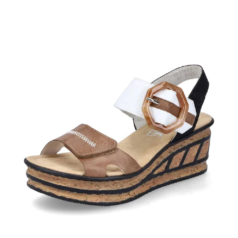 Versatile and chic women's shoes for everyday elegance68176-64 Black/White Multi Cork Wedge Versatile and chic women's shoes for everyday elegance68176-64 Black/White Multi Cork Wedge