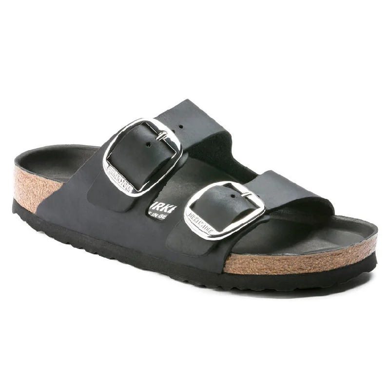 Comfy and stylish women's shoes for walkingArizona Black Big Buckle Narrow