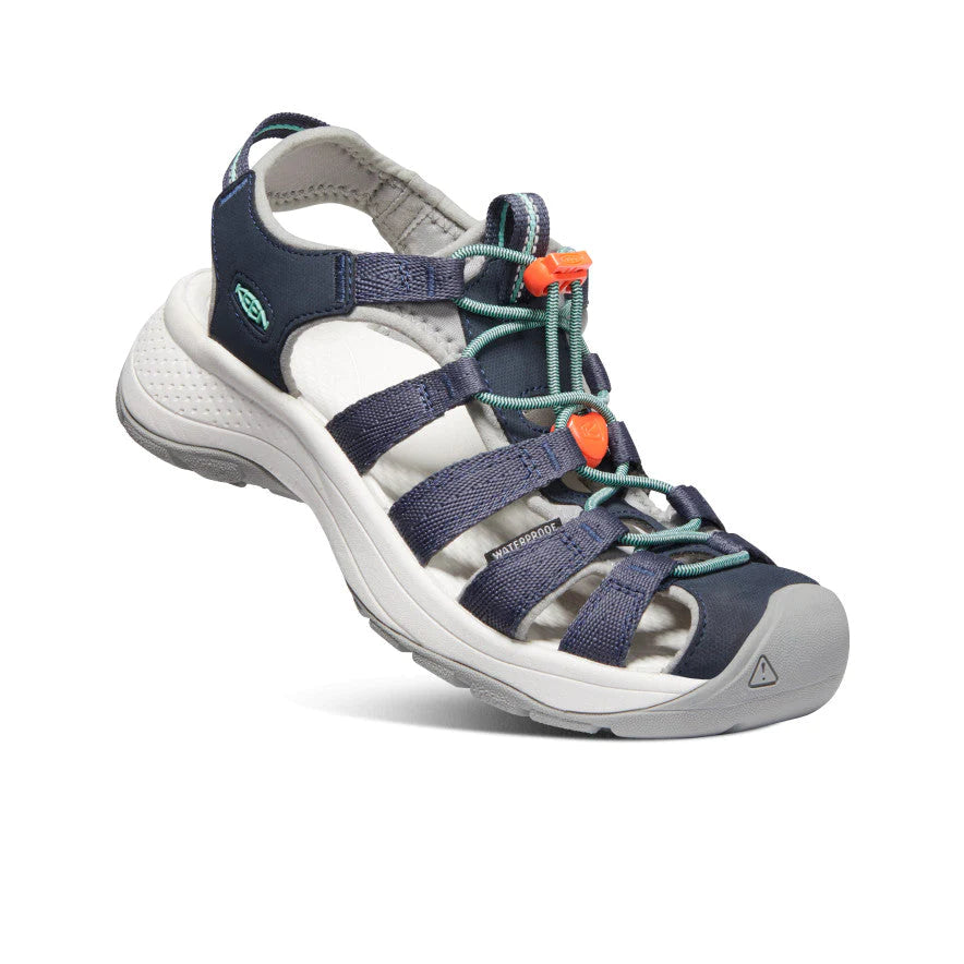 Elegant and sophisticated women's shoes for dinner datesAstoria West Sandal Navy/Beveled Glass