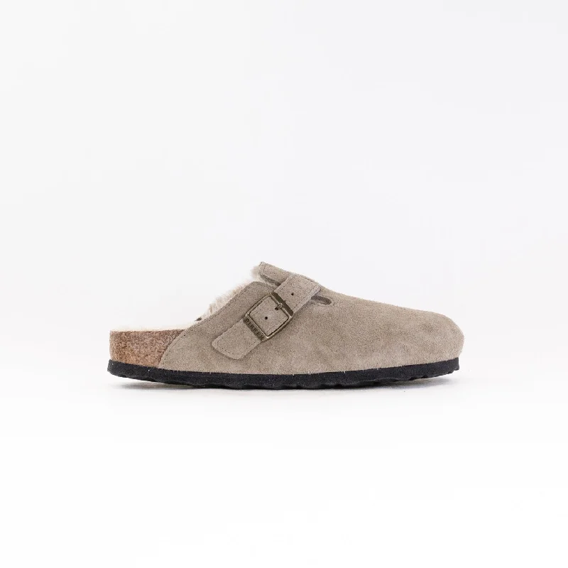 Comfy and stylish women's shoes for walkingBirkenstock Boston Shearling (Women's) - Taupe Suede Comfy and stylish women's shoes for walkingBirkenstock Boston Shearling (Women's) - Taupe Suede