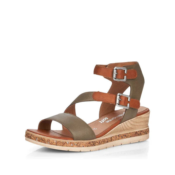 Chic and stylish women's shoes that complement every outfit and occasioD3052-54 Olive Strap Wedge Chic and stylish women's shoes that complement every outfit and occasioD3052-54 Olive Strap Wedge