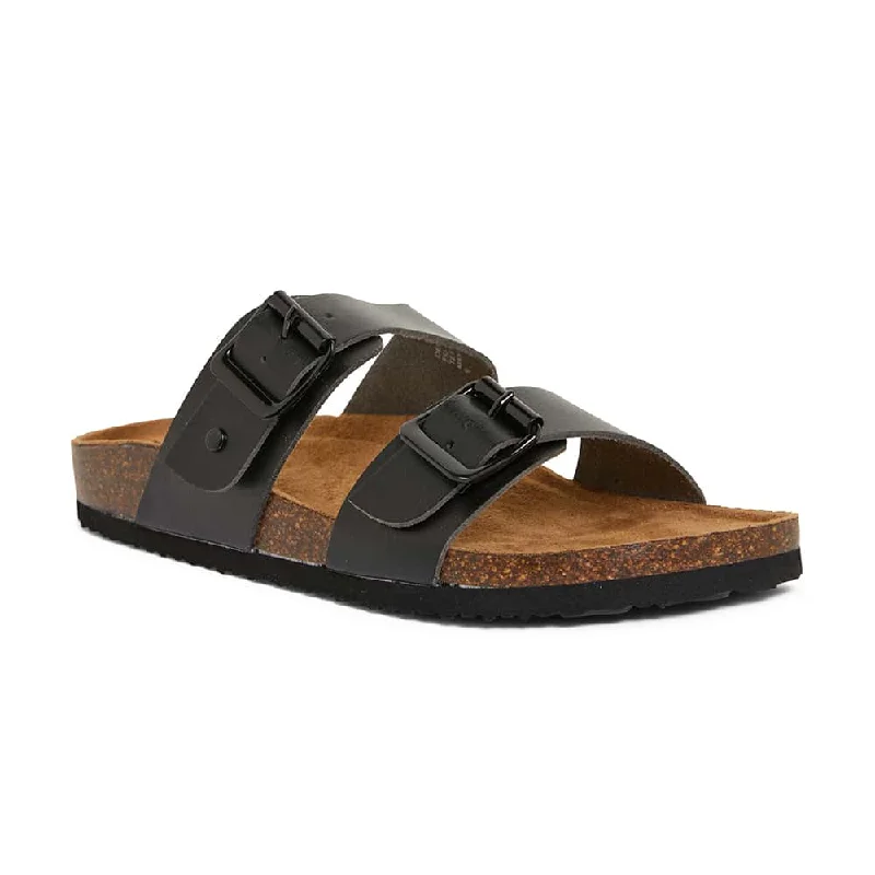 Bold and statement-making women's shoes for the bold and beautifulDecoy Slide in Black Smooth