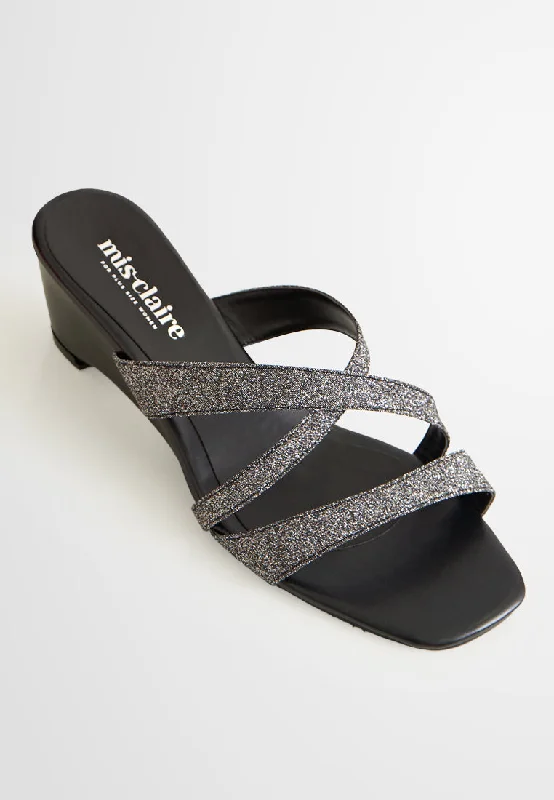 Stylish and supportive women's shoes for high archesFala Glitter Criss Cross Strappy Sandals Stylish and supportive women's shoes for high archesFala Glitter Criss Cross Strappy Sandals