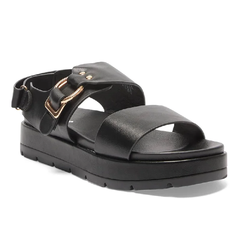 Bold and striking women's shoe fashionsFelix Sandal in Black Smooth