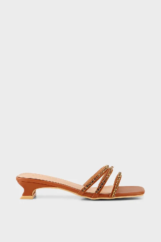 Stylish and elegant women's shoes for weddingsFormal Slip On I38637-Coffee