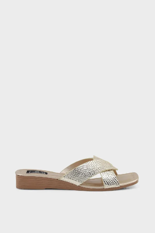 Durable and reliable women's shoesFormal Slip On IF0037-Golden