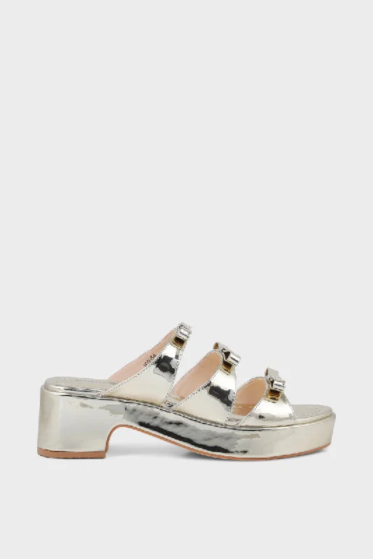 Comfy and stylish women's shoes for everyday comfortFormal Slip On IF0054-Dull Gold