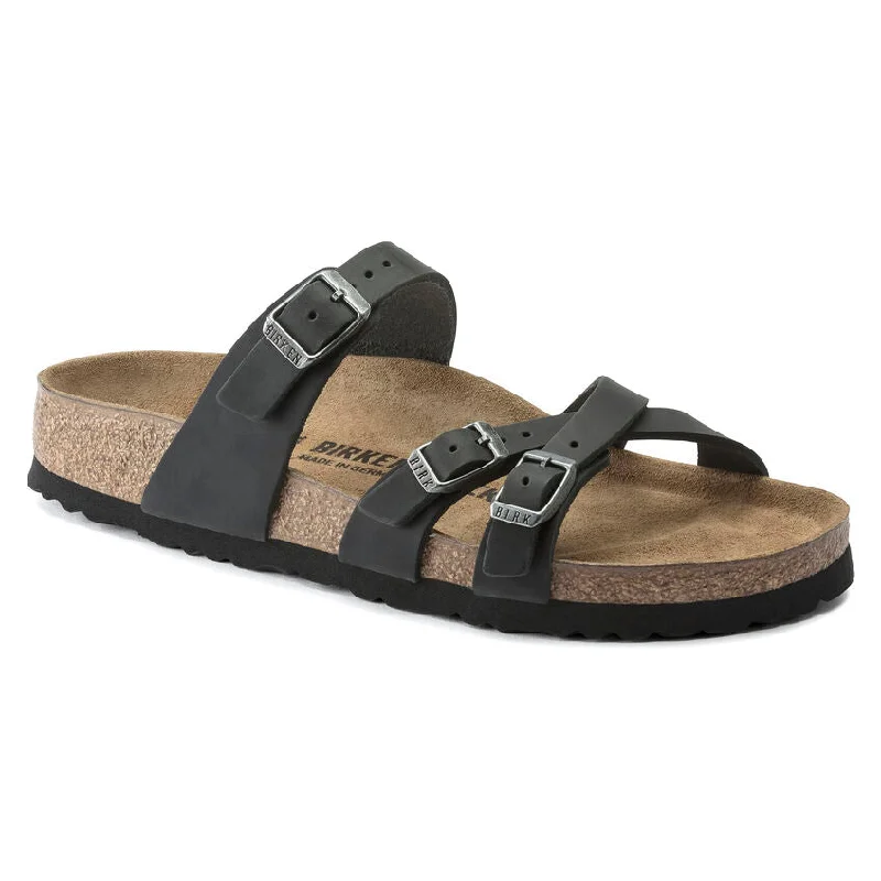 Comfy and casual women's shoes for the weekendFranca Oiled Leather Black