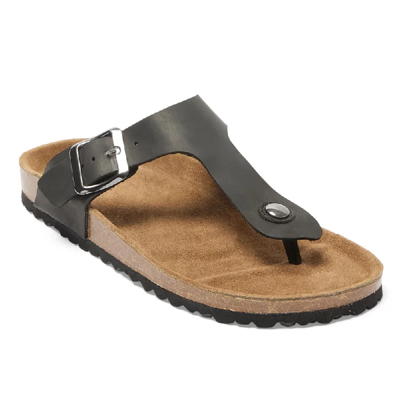 Versatile and elegant women's shoes for any outfitFresno Sandal in Black Nubuck