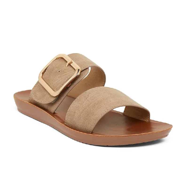 Sleek and modern women's footwear optionsGarnet Slide in Taupe Smooth