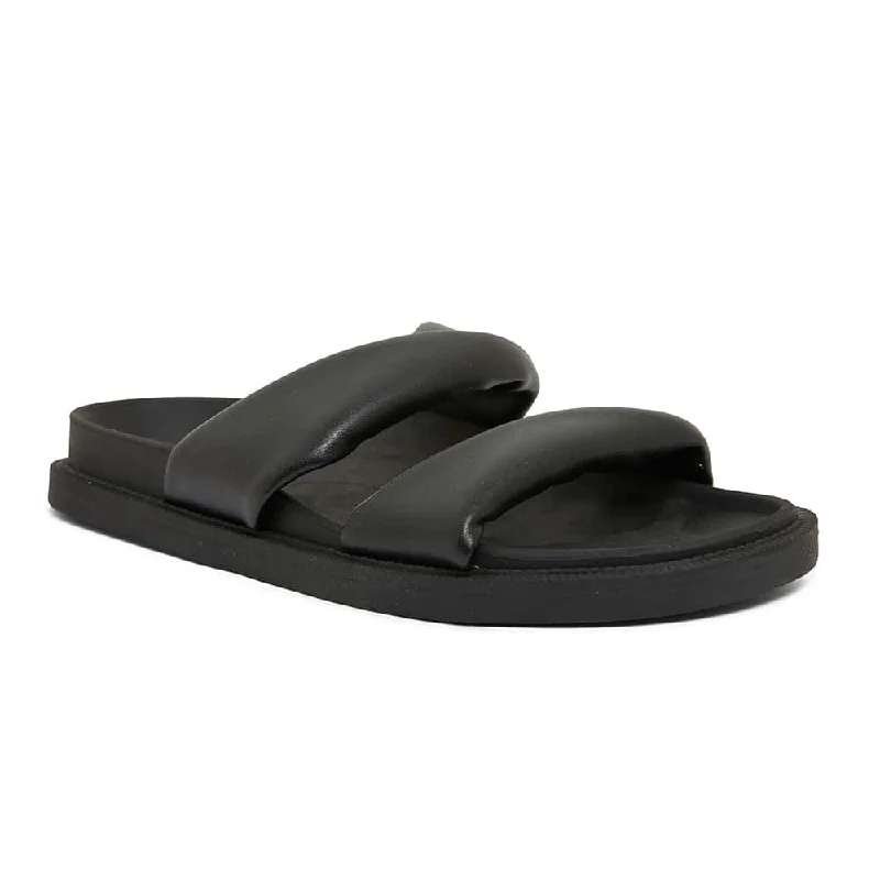 Luxurious and comfortable women's shoe options for special occasionsGinny Slide in Black Smooth