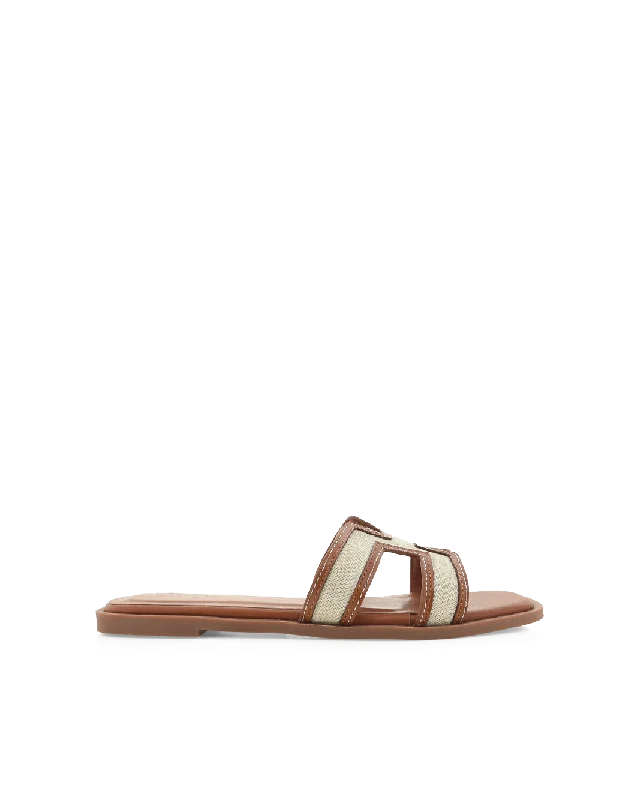 Elegant and sophisticated women's shoes for elegant eveningsGORDY WIDE FIT - NATURAL LINEN-TAN