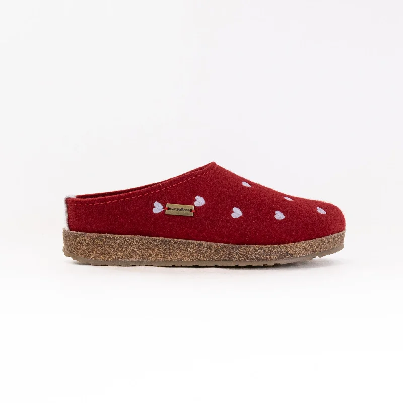 Comfy and cozy women's shoes for loungingHaflinger Cuoricini (Women's) - Red