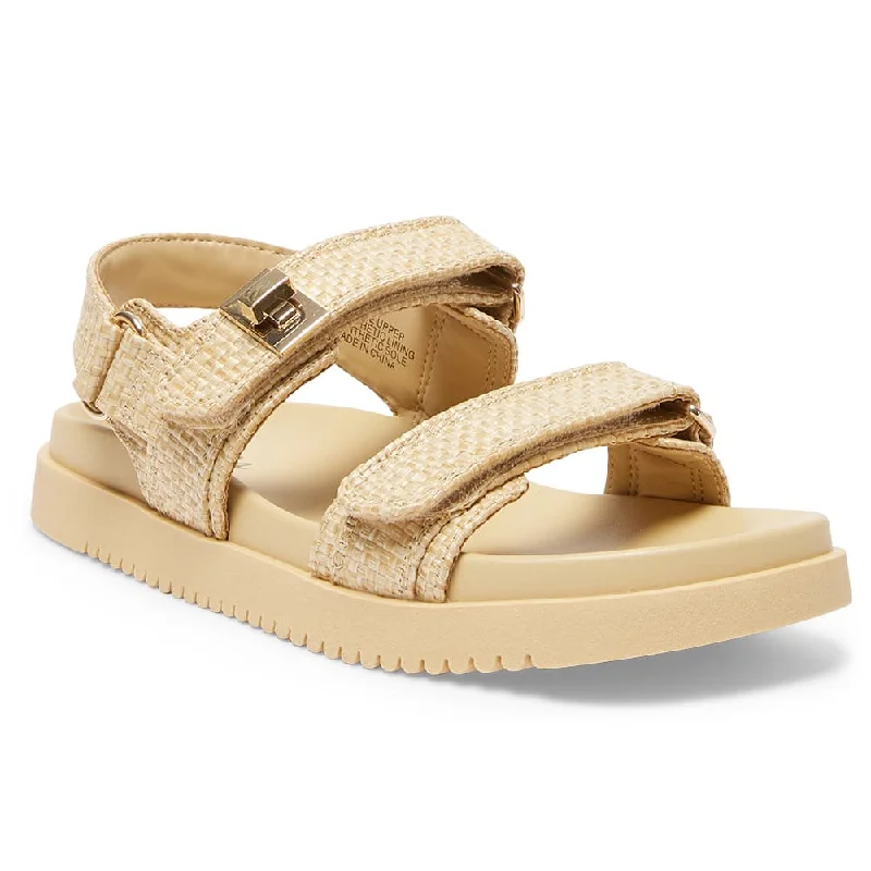 Exotic and bold women's shoe designsHendrix Sandal in Natural Raffia