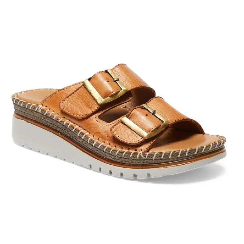 Bold and statement-making women's shoes for the bold and beautifulHutch Sandal in Tan Leather