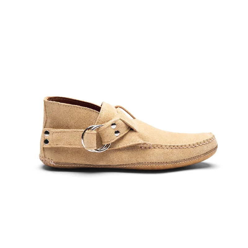 Comfy and stylish women's shoes for flat feetKKB Original Ring Boot - Sand Suede Leather Lined