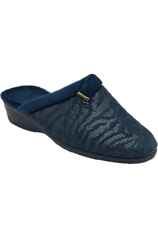 Chic and sophisticated women's footwear for workLotus Gracia ladies slipper in Navy Chic and sophisticated women's footwear for workLotus Gracia ladies slipper in Navy