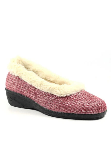 Flattering and figure-hugging women's footwearLunar Ladies Slippers Marlene KLA 172 burgundy Flattering and figure-hugging women's footwearLunar Ladies Slippers Marlene KLA 172 burgundy