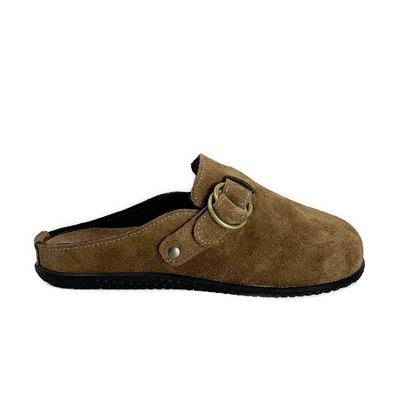 Comfy casual women's shoes for everyday wearMen’s Portland Mule: Exersole® by Quoddy "Barefoot Fit" Mushroom