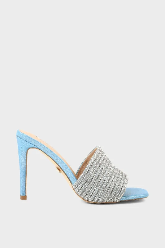 Chic and stylish women's shoes for garden partiesParty Wear Slip On I29296-Ice Blue