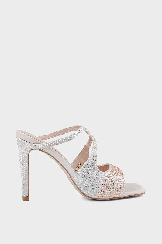 Comfy and stylish women's shoes for walkingParty Wear Slip On IP0009-Rose Gold
