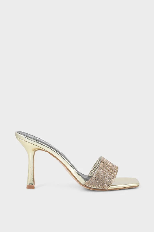 Comfy and casual women's shoes for the weekendParty Wear Slip On IP0013-Golden