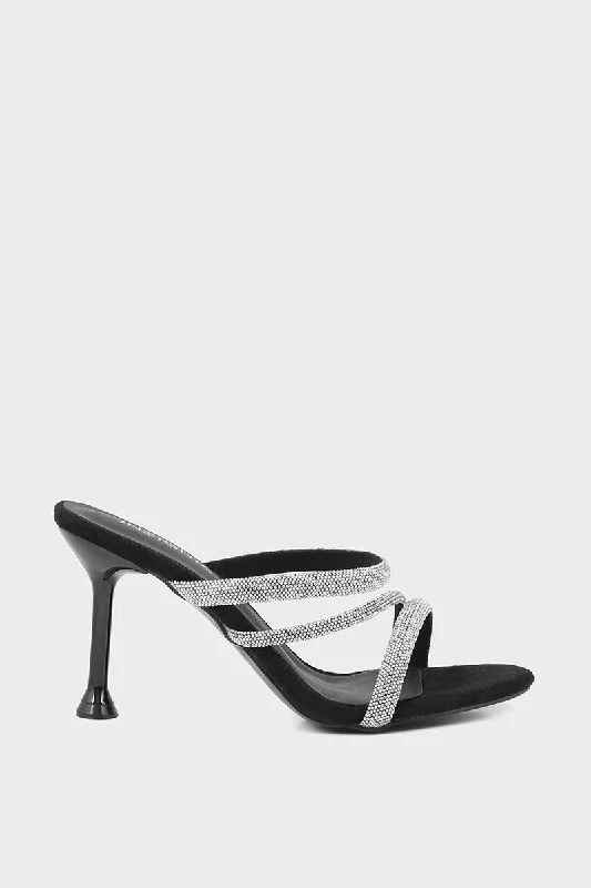 Flattering and stylish women's shoes for petite feetParty Wear Slip On IP0017-Black