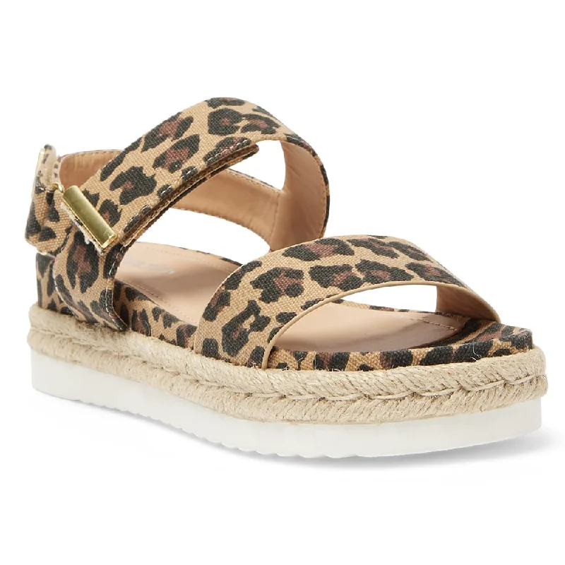 Chic and trendy women's shoes for the officeWarner Sandal in Animal Fabric