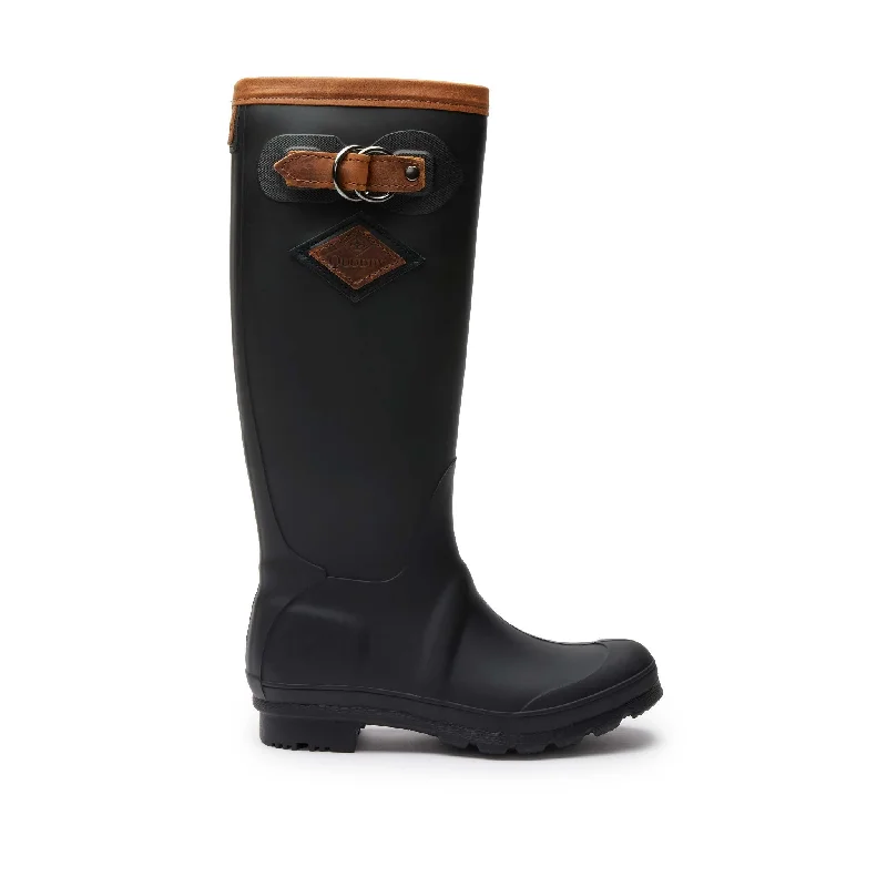 Chic and stylish women's shoes for cocktail partiesWomen’s High-Tide Rain Boot: Black Brown