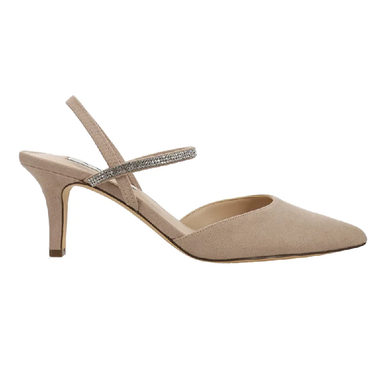 Chic and sophisticated women's footwear for workBillie Rhinestone Pointed Toe Slingback Pumps