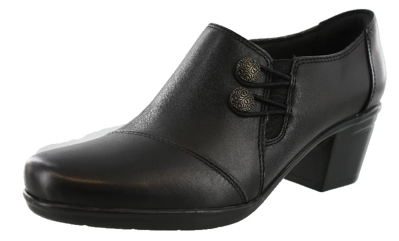 Versatile and elegant women's shoes for any outfitClarks Women's Emslie Warren Booties Block Heel