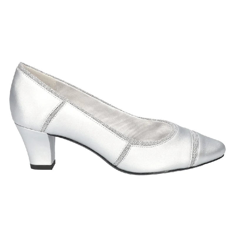 Sleek and modern women's footwear optionsDatia Metallic Wedding Block Heel Pumps