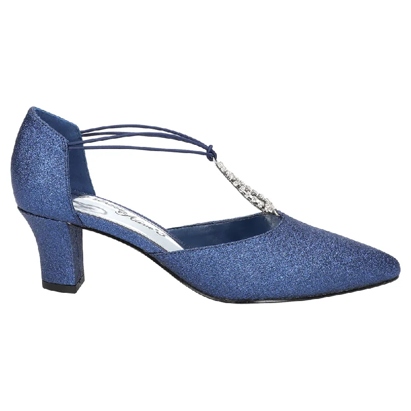 Durable and stylish women's shoes for outdoor activitiesMoonlight Rhinestone Pointed Toe T-Strap Pumps