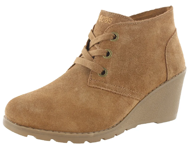 Elegant and sophisticated women's shoes for dinner datesSkechers Women Tumble Weed Ghost Town Wedge Ankle Chukka Boots
