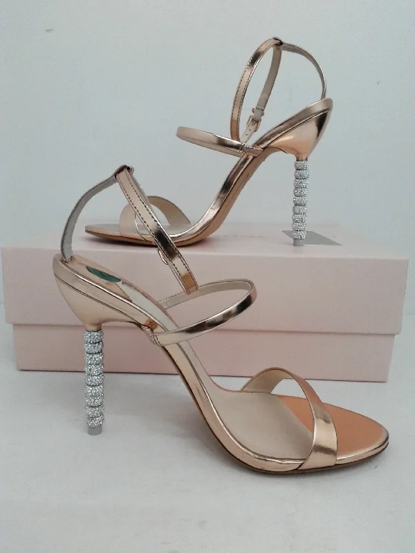 Comfy and stylish women's shoes for everyday comfortSophia Webster Women's Rosalind Crystal Rose Rose Gold Leather Size 38.5